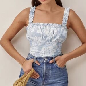 Reformation Candella Linen Top